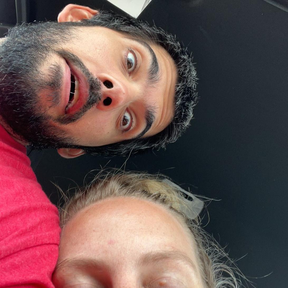 Chloe and Robert’s first picture together!