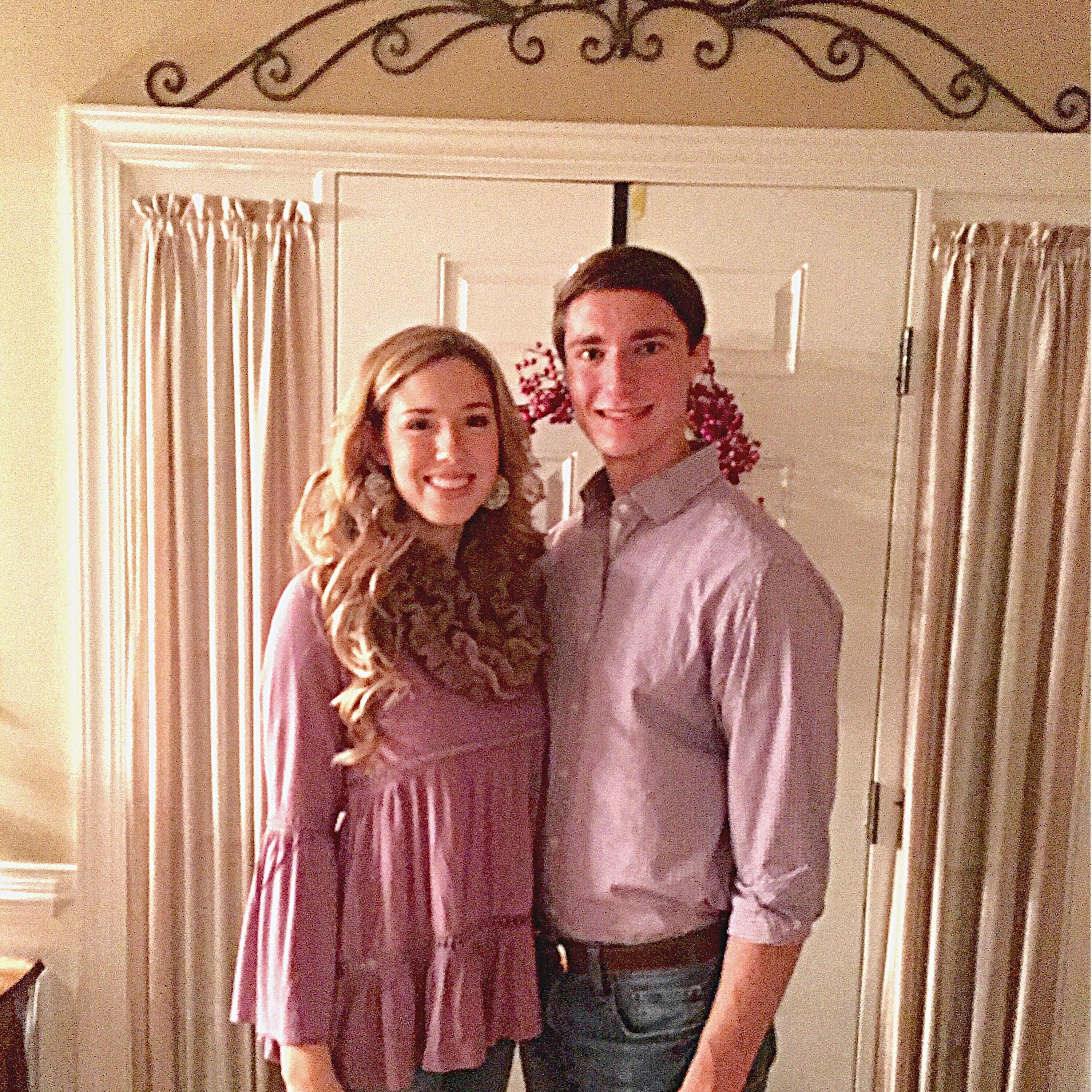 Our first Thanksgiving as a couple in college!