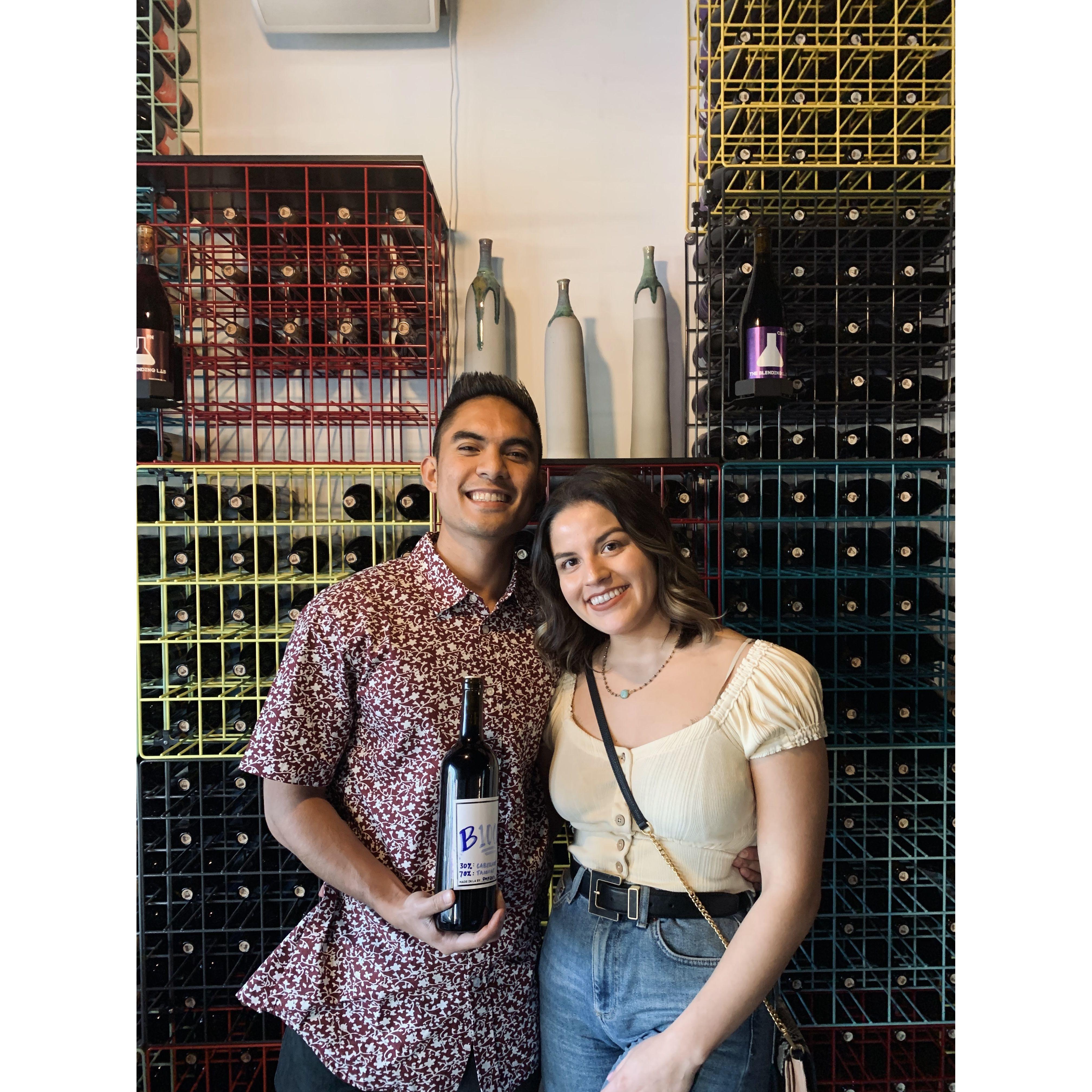Darien planned this Valentine's Day date to make wine together.