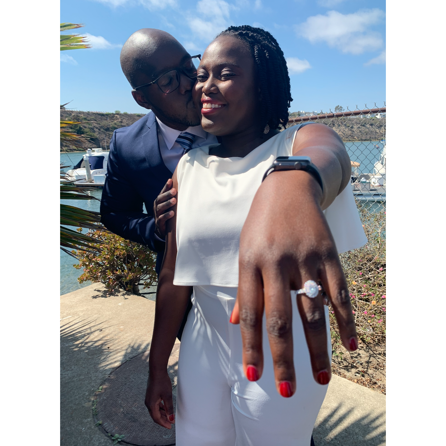Joe and Josie are thrilled to spend the rest of our lives together and clearly, Josie loves her ring!