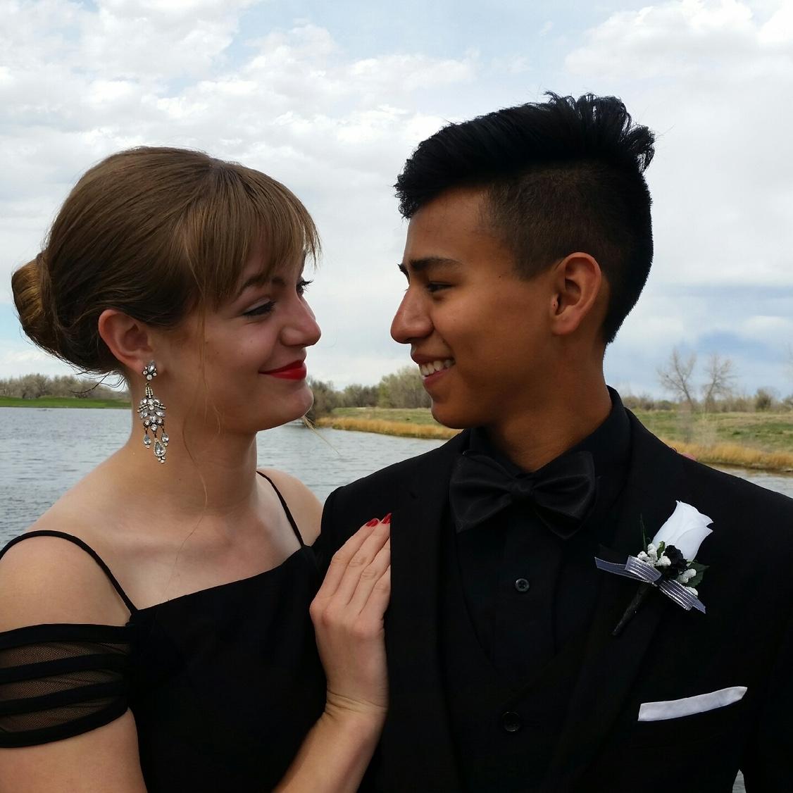 At Brooke’s senior prom, April 2017
