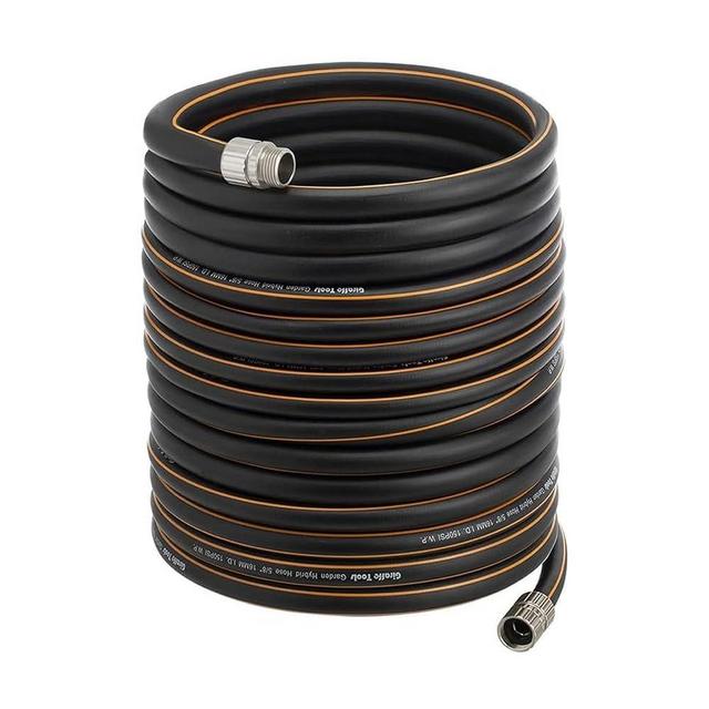 Giraffe Tools Garden Hose 5/8", Custom Length, Heavy Duty, No Kink, Flexible, Rubber Garden Hose, Leakproof Water Hose, 600 Burst PSI, 100ft Male to Female Hose