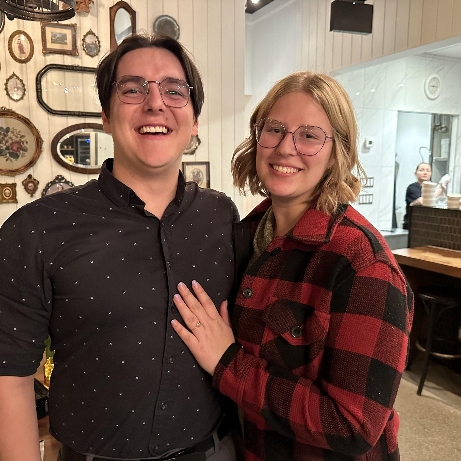 The night we got engaged!