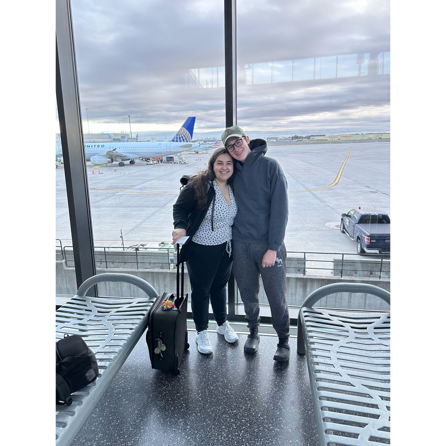 The right travel buddy makes the airport much more enjoyable