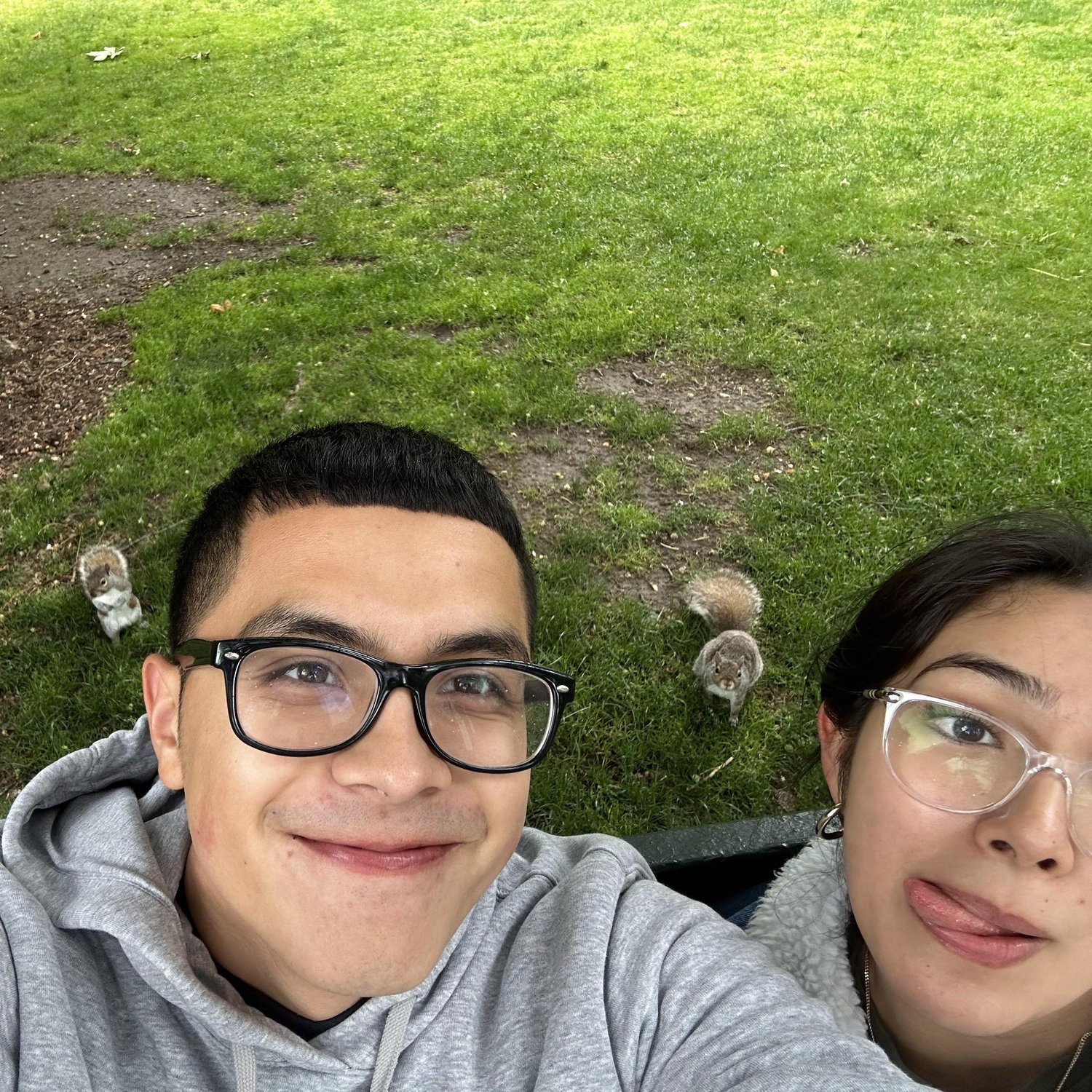 Friendly Boston squirrels😂