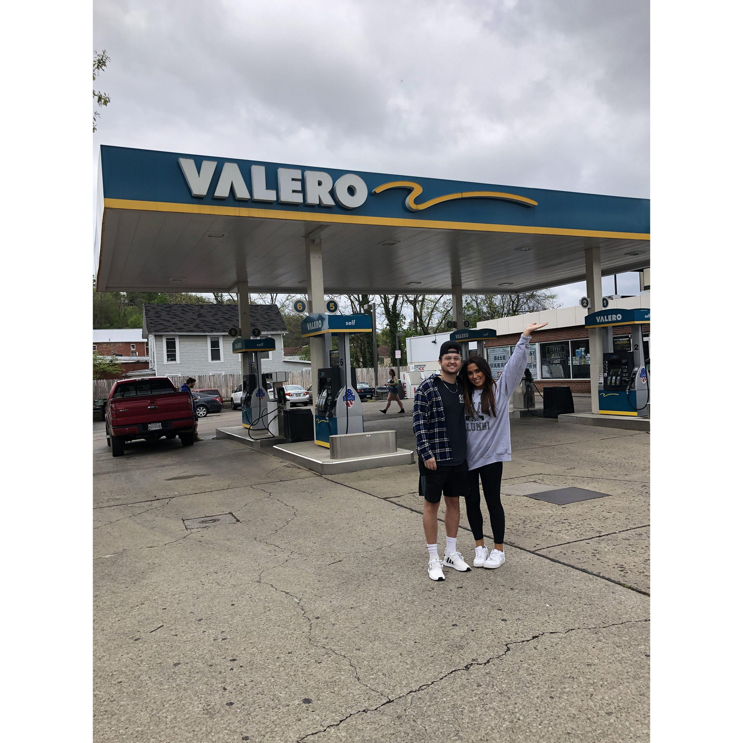 Where our story began... Athens, OH gas station 2019