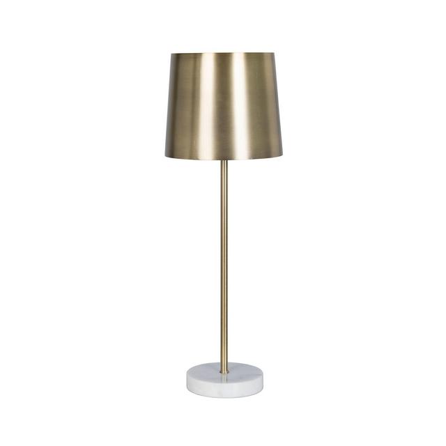 Metal Shade with Marble Base Buffet Table Lamp Gold (Includes Energy Efficient Light Bulb)- Project 62™
