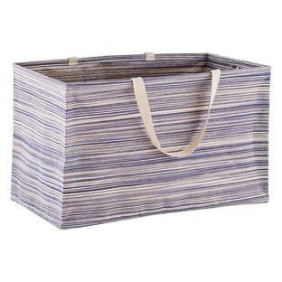 Umbra Blue Large Rectangular Artisan Crunch Can with Handles