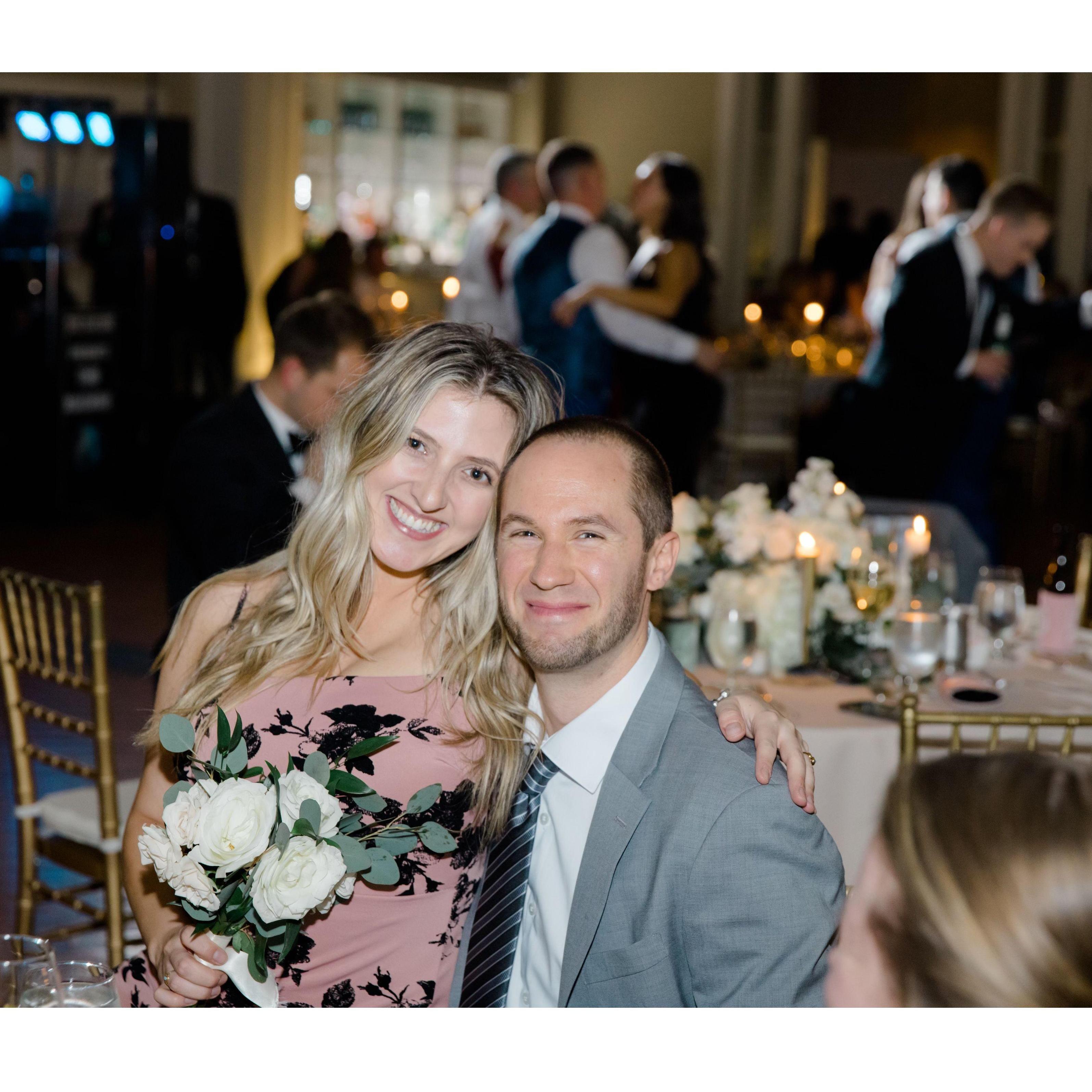 The beginning of many weddings together..fun fact I've caught the bouquet THREE times while dating | 2022
