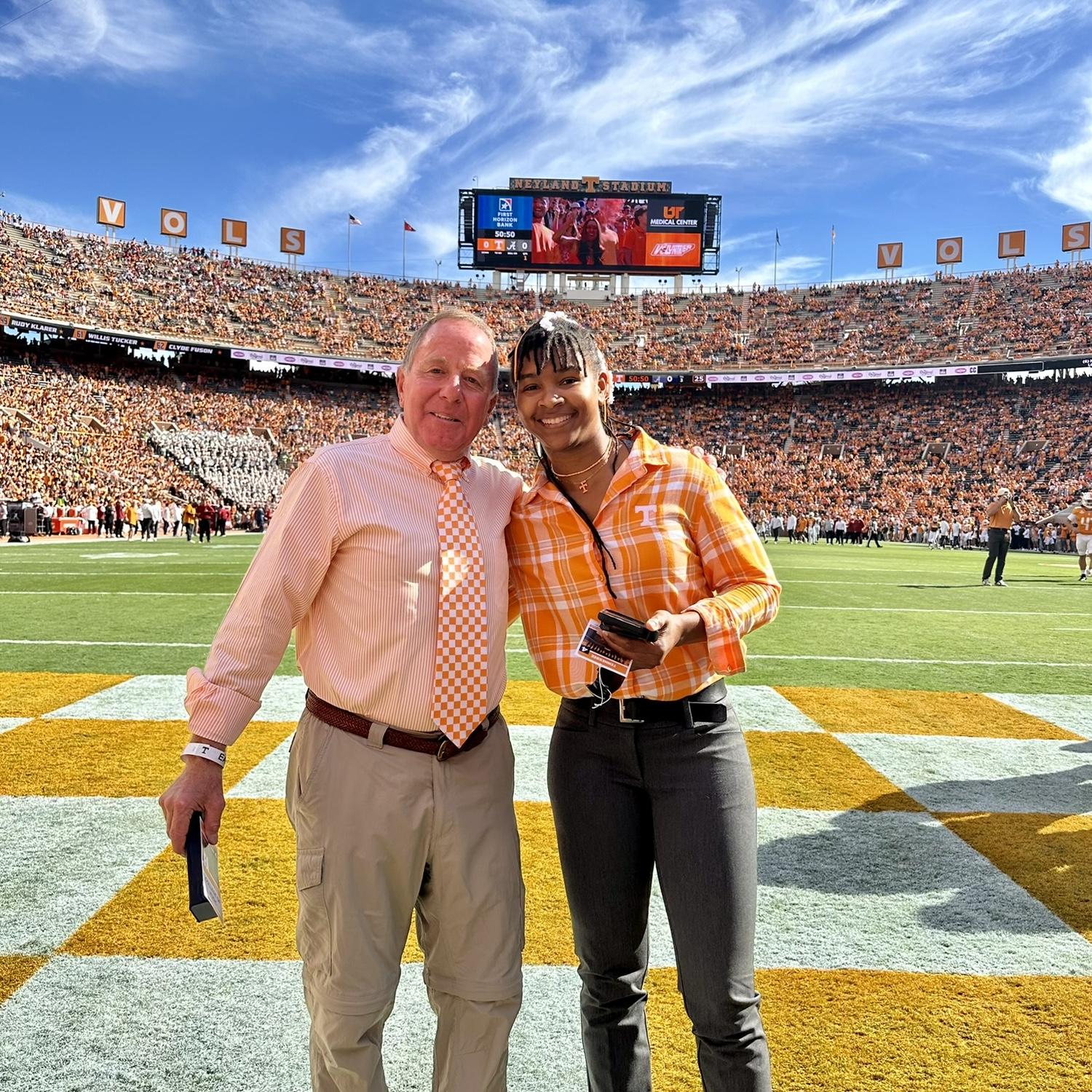 Besides music, we love sports, and football is one of our biggies. Here we were at one of the most important games of the year: UT vs. Alabama at the University of Tennessee’s Neyland Stadium.