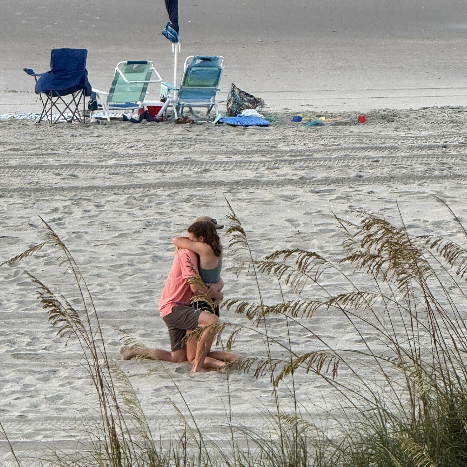 Our engagement on the beach