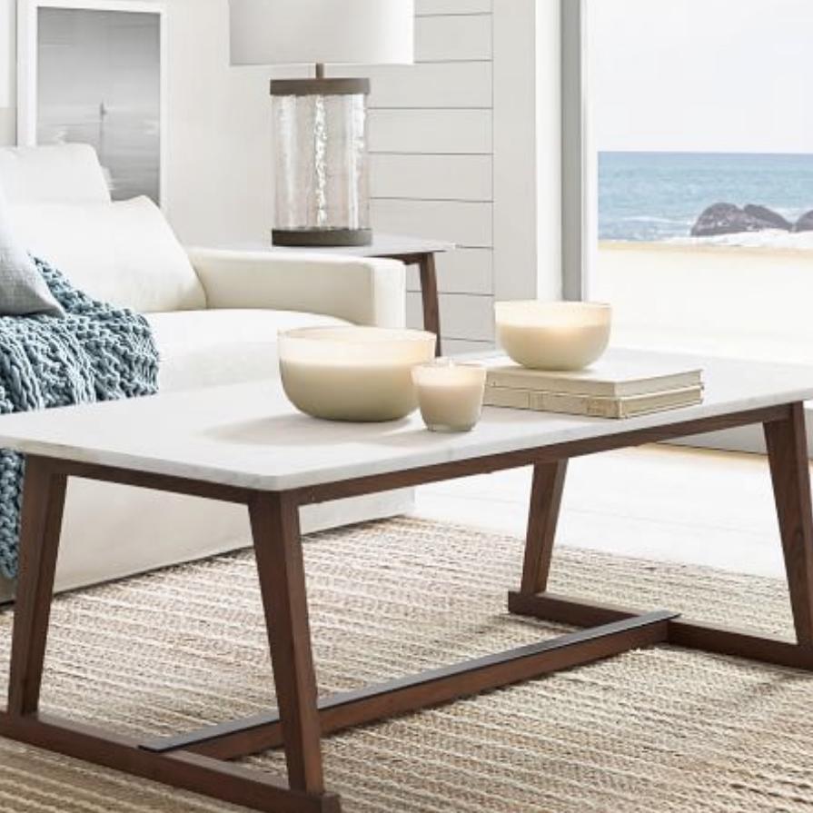 Coronado 54" Marble Coffee Table