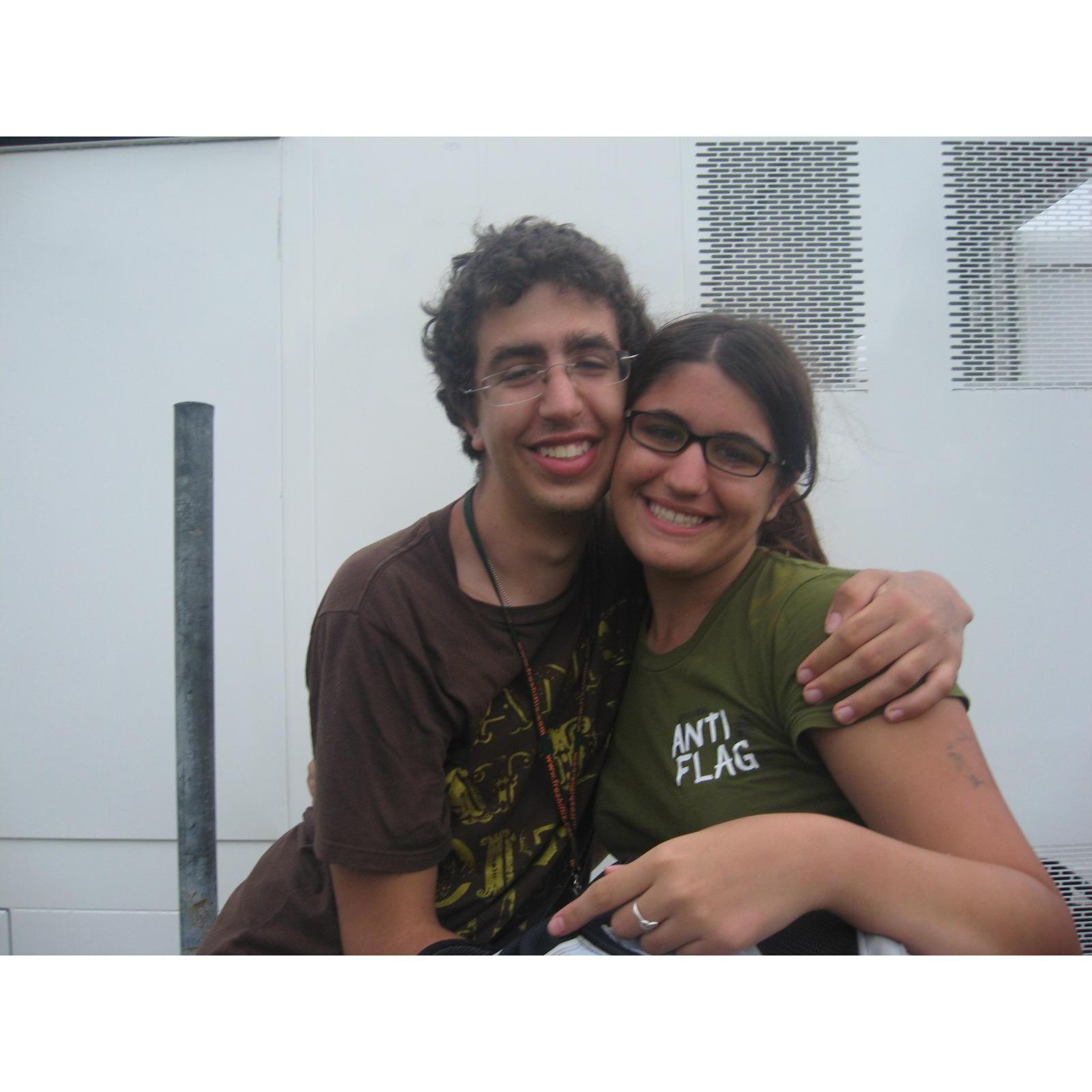 Our first concert together - Warped Tour 2008