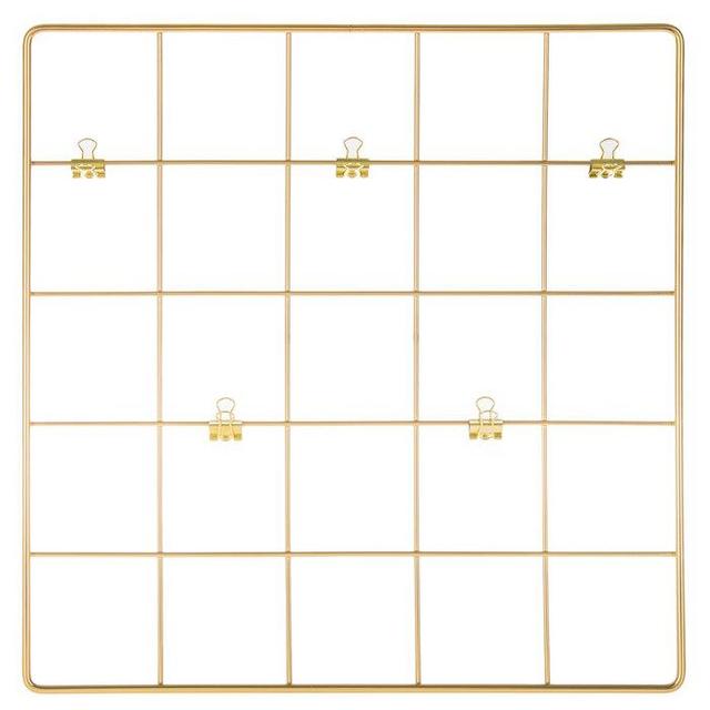 Gold Metal Wall Organizer