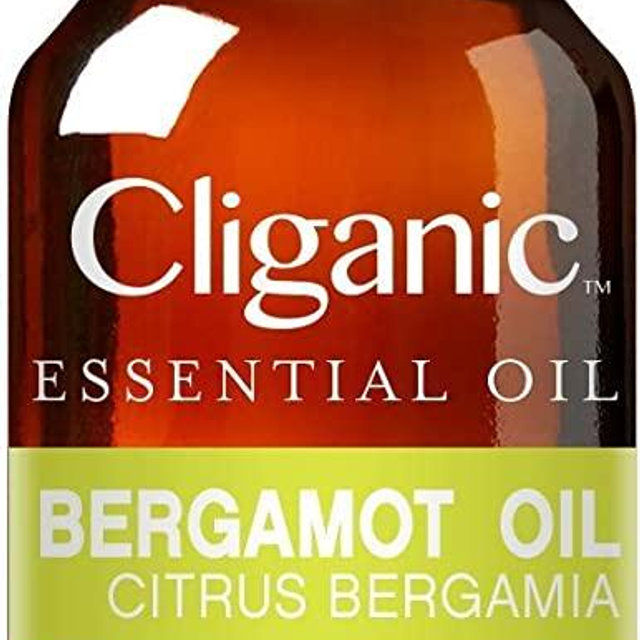 Cliganic Organic Bergamot Essential Oil, 100% Pure Natural for Aromatherapy | Non-GMO Verified