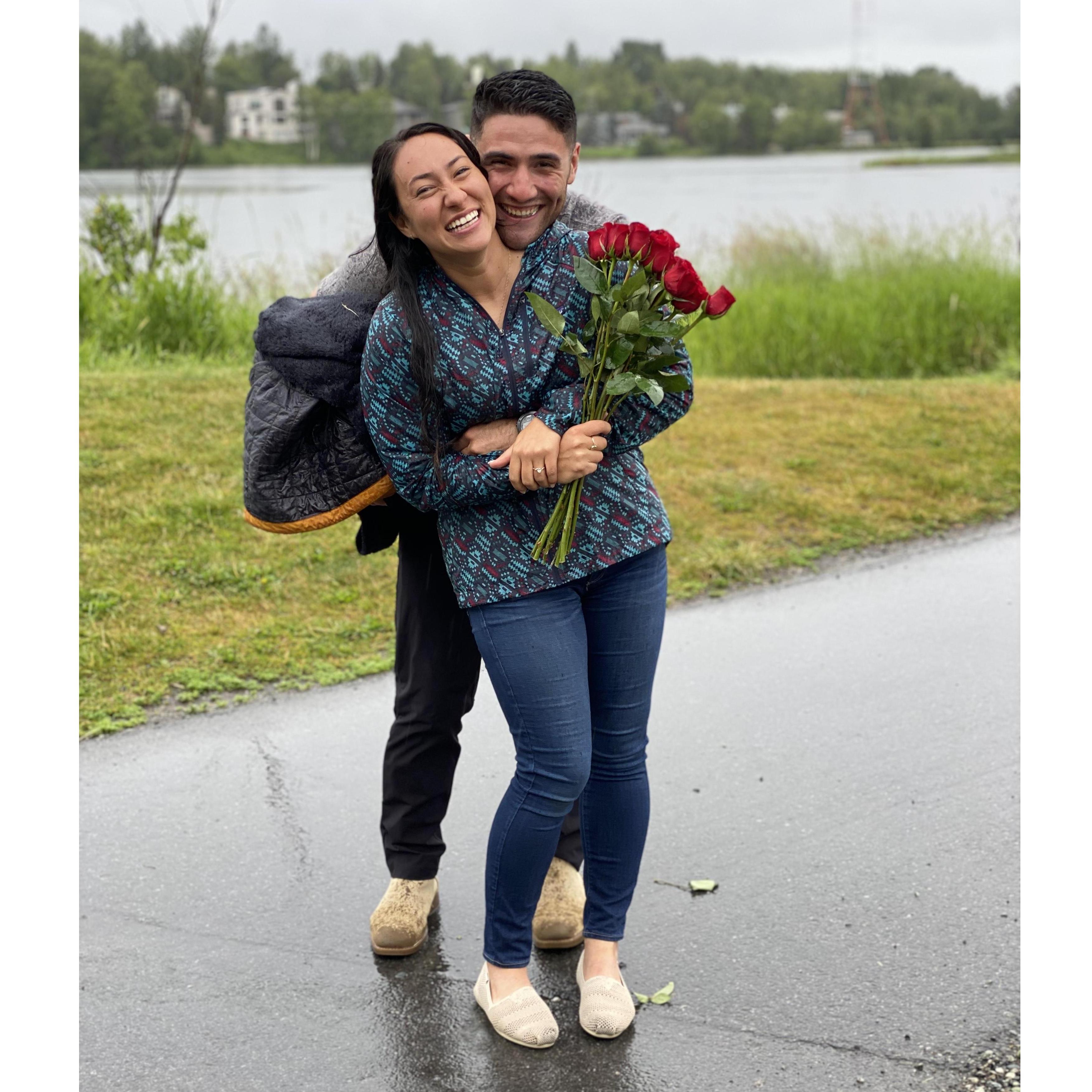 Keila proposes to Jess in Alaska!!