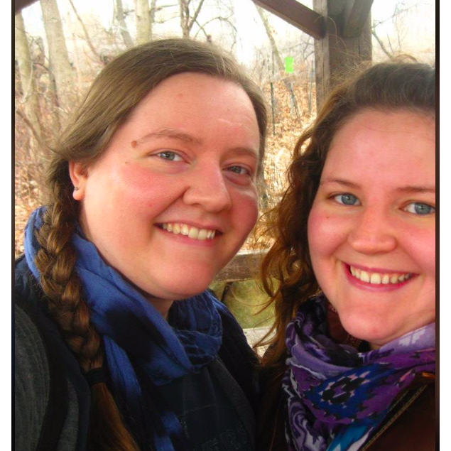 With future Bridesmaid, Sarah! This picture was taken shortly after they both graduated from Hollins.