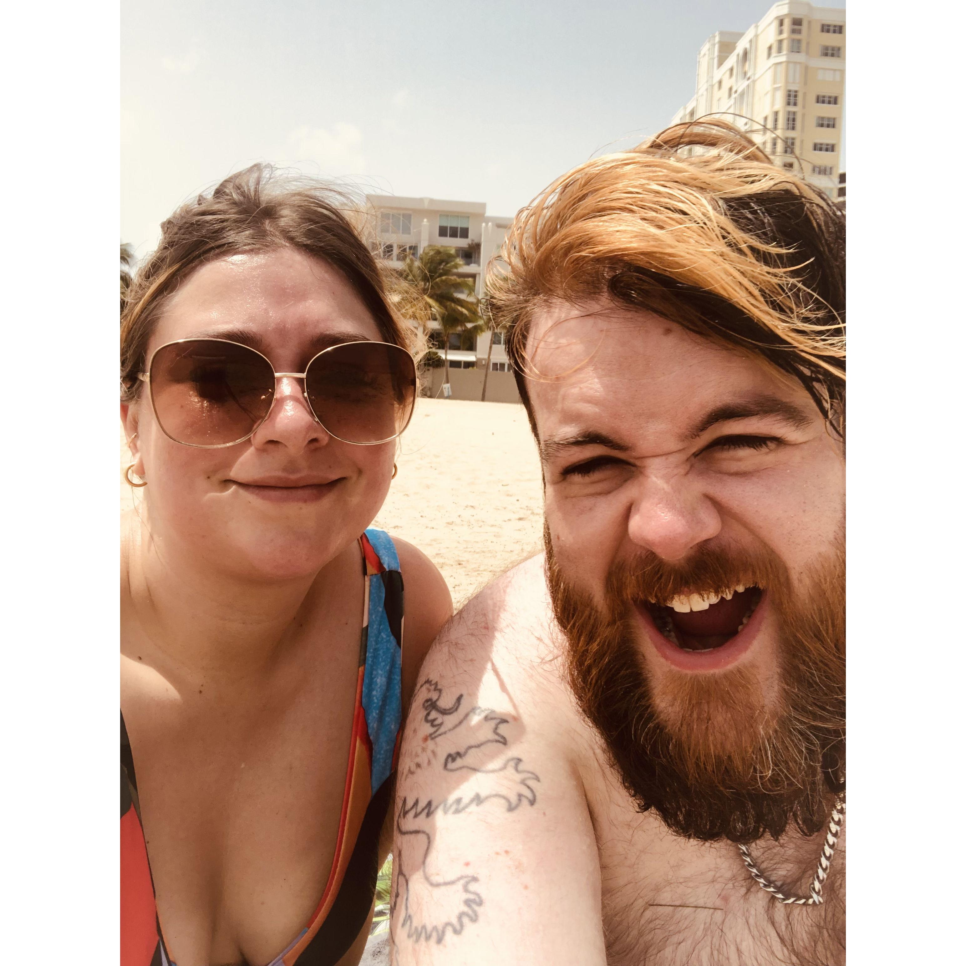 Will's first visit to the ocean