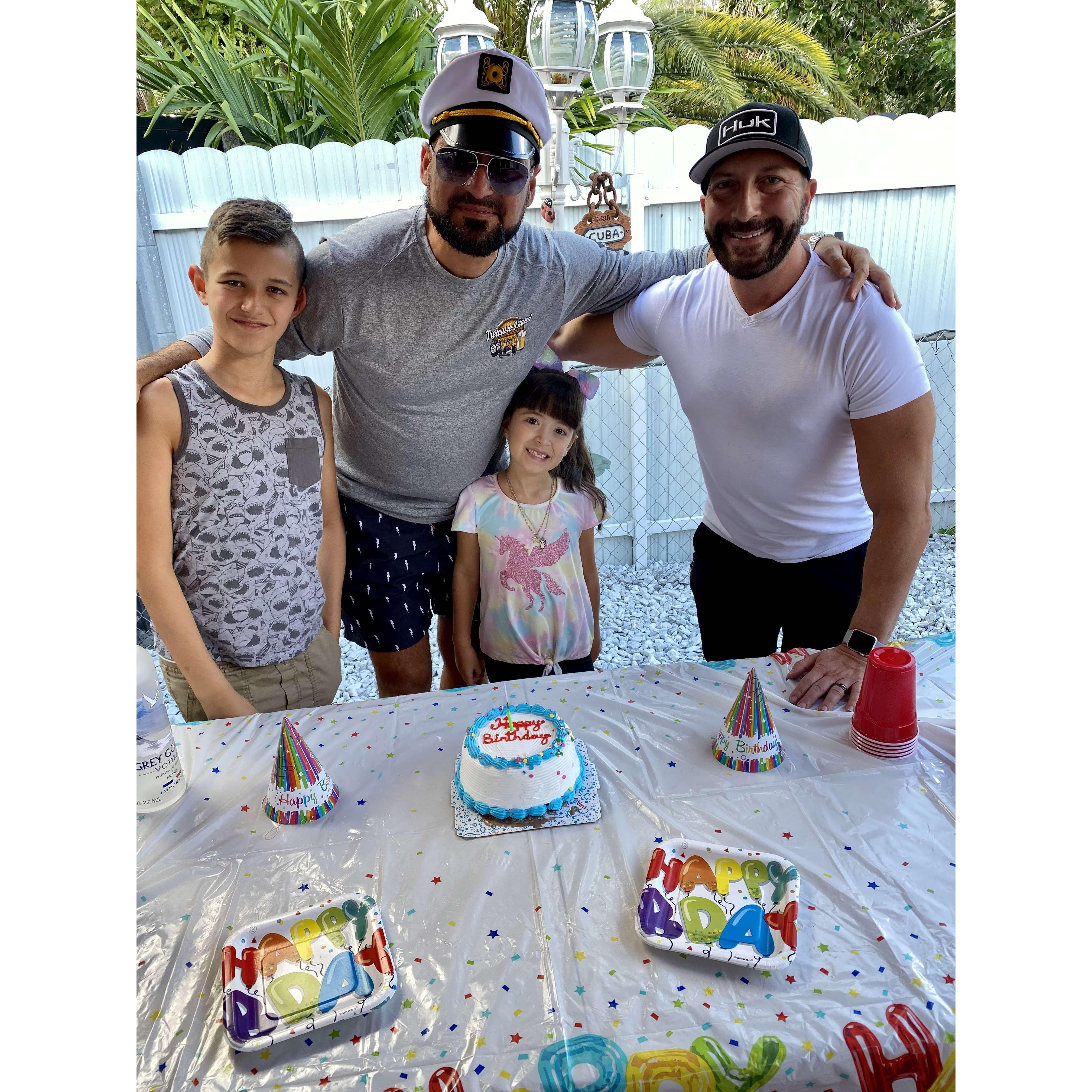 Jonathan and Guillermo with Guillermo's Nephew (Edel Alejandro) and Niece (Victoria) Miami 2021