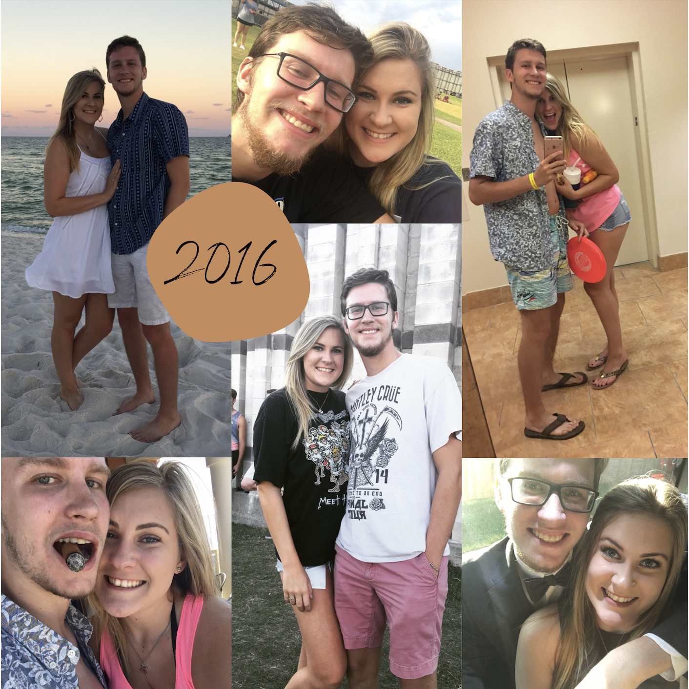 2016- we went on our second beach vacation with my family this year, and that's when I knew Blake would be around for a long long time!