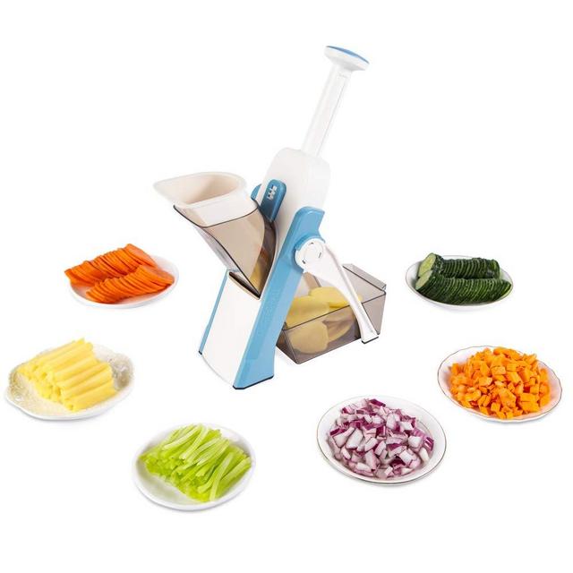 ONCE FOR ALL Mandoline Vegetable Slicer Adjustable Thickness Potato Onion Chopper Safe Upright Dicer Fruit …