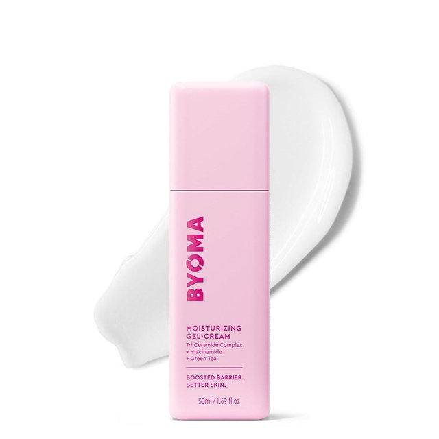BYOMA Moisturizing Gel Cream - Barrier Repair Cream/Gel Face Lotion with Niacinamide and Green Tea - Ceramide Face Moisturizer for Dry Skin - Alcohol Free, Oil Free Face Moisturizer - 1.69 fl. oz