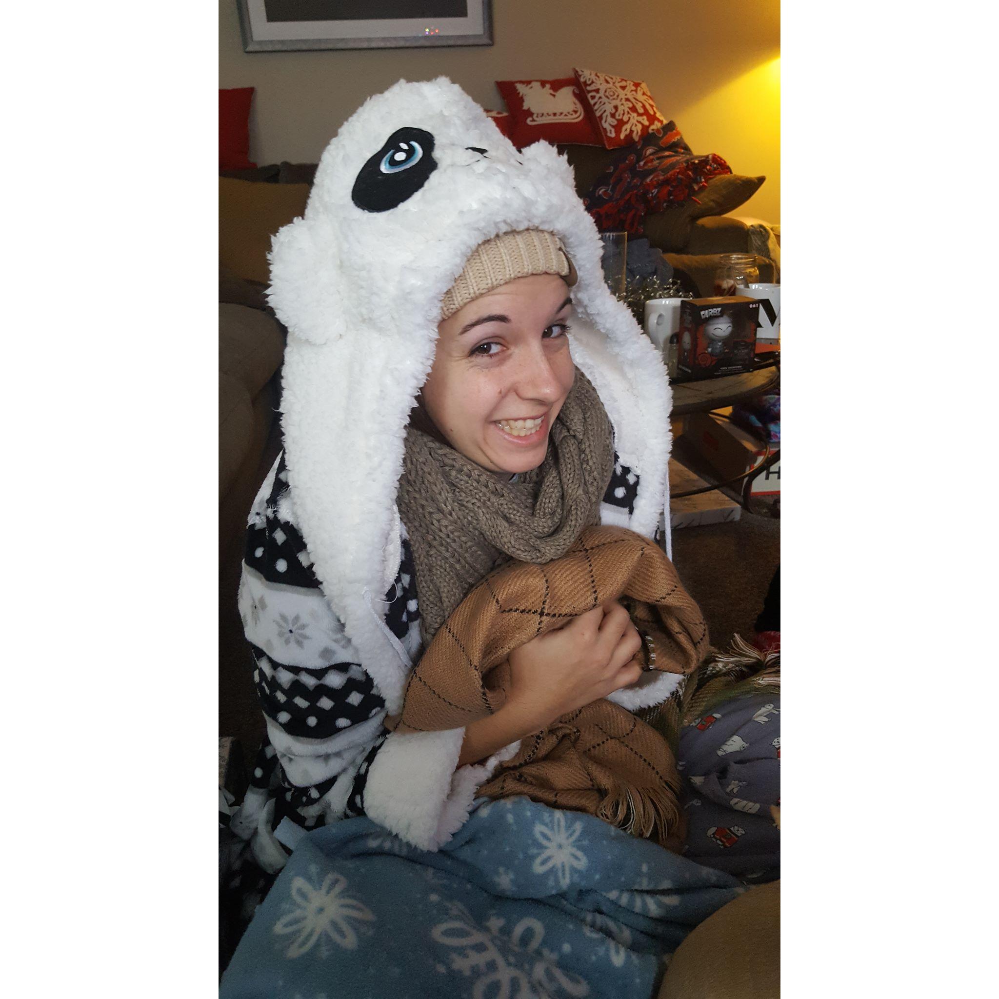 If you ever have to buy Rachael a gift, when in doubt, buy blankets. She was not blessed with good circulation.