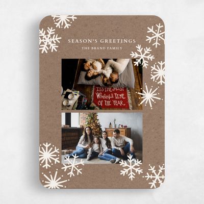 Brown Rounded Holiday Card - Bellavista