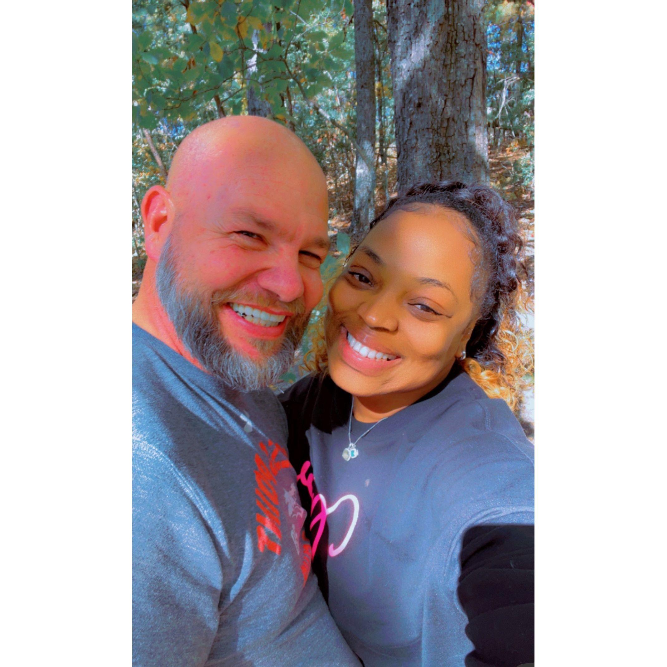 Our love story blossomed in the digital age when we connected on the dating app Hinge. After quickly realized a connection worth exploring further we fell in love and the rest is history