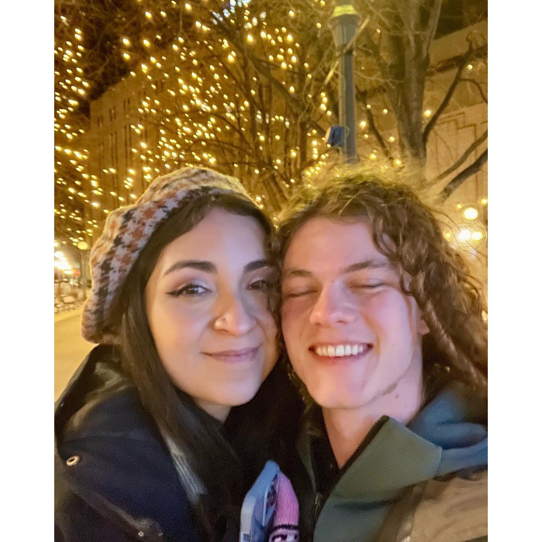 Long walks at Rice Park in St. Paul