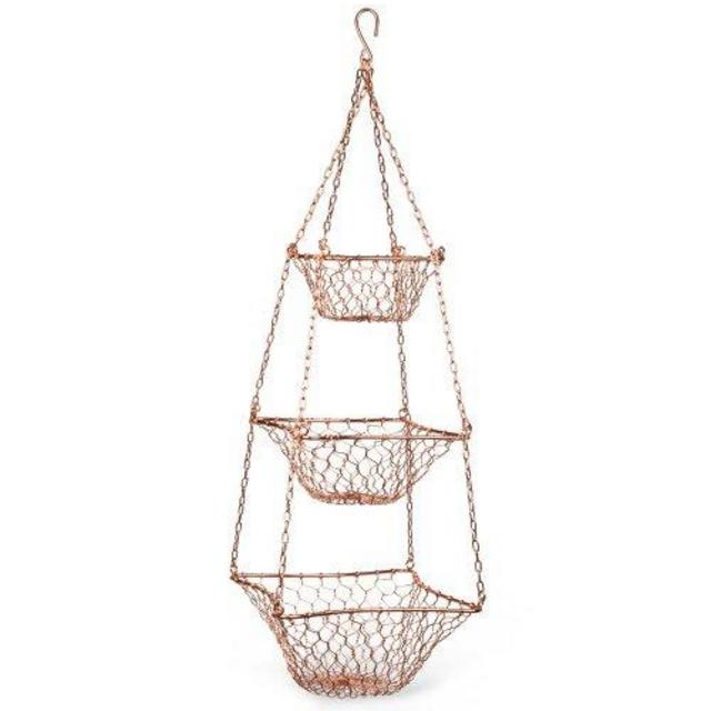 Tiered Hanging Wire Basket