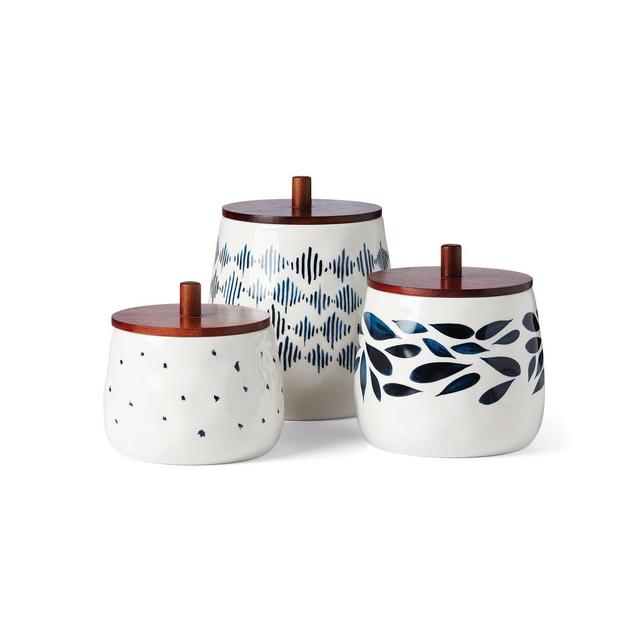 Lenox Blue Bay 3-Piece Canister Set