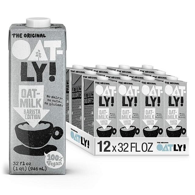 Oatly Original Oat Drink 1 Litre (Pack of 12), Barista Edition