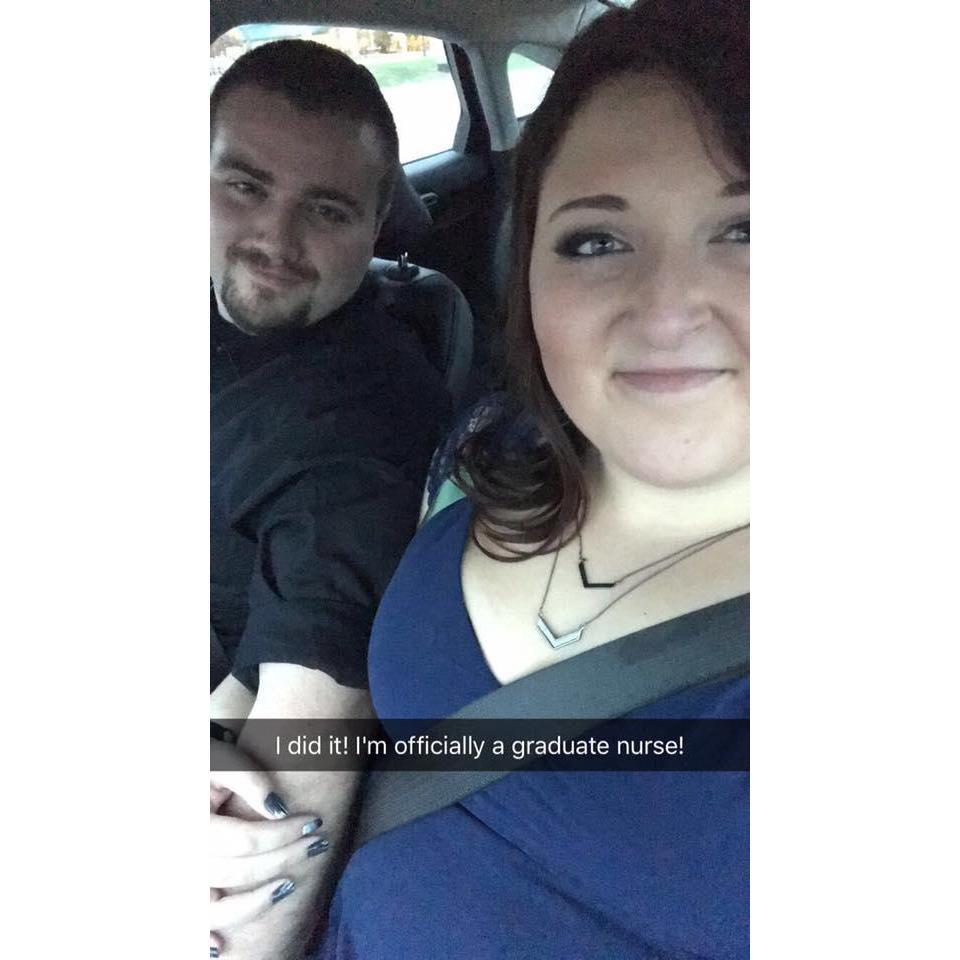 The day Megan had her pinning ceremony from nursing school