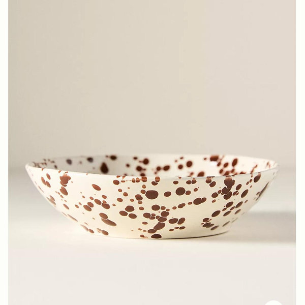 Splatter Portuguese Stoneware Pasta Bowl