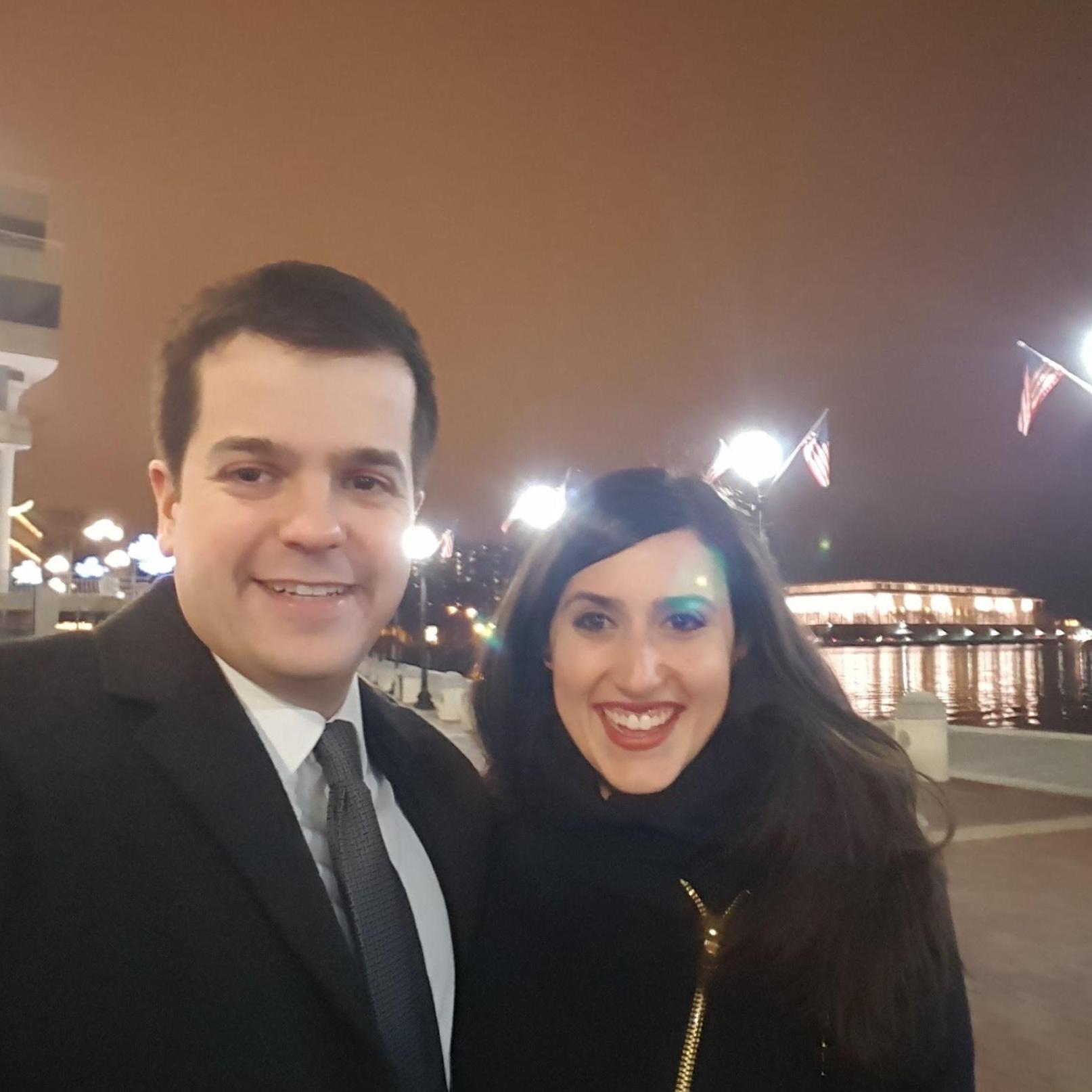 out to dinner for Valentine's Day