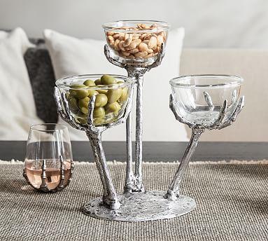 Skeleton Hand Condiment Server