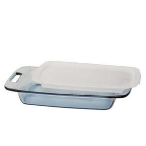 Pyrex® Easy Grab® 3-qt Oblong Baking Dish w/ Lid, Atlantic Blue