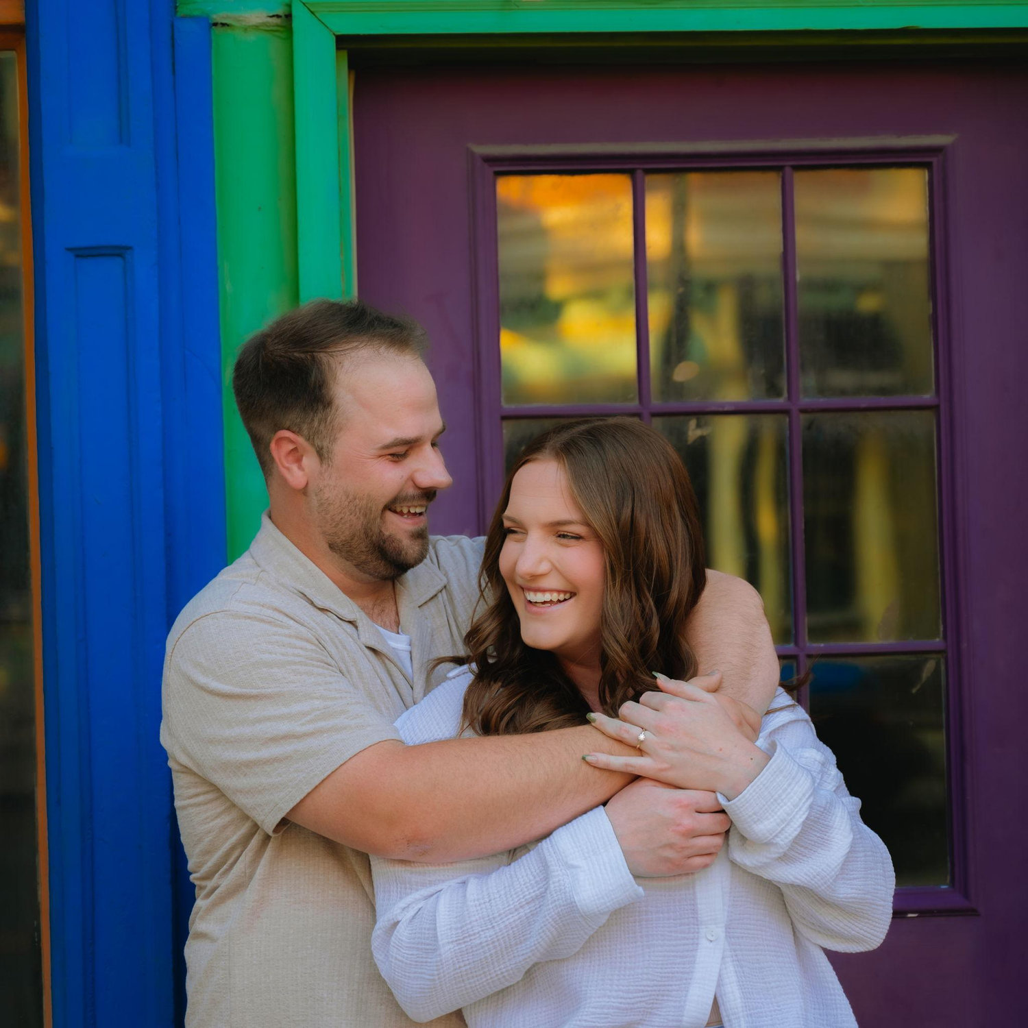 Engagement photo shoot with our wedding photographer!