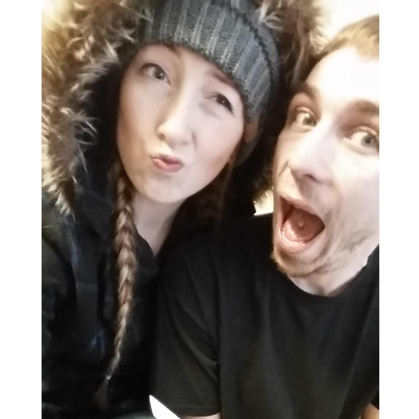 Our silly selves showing