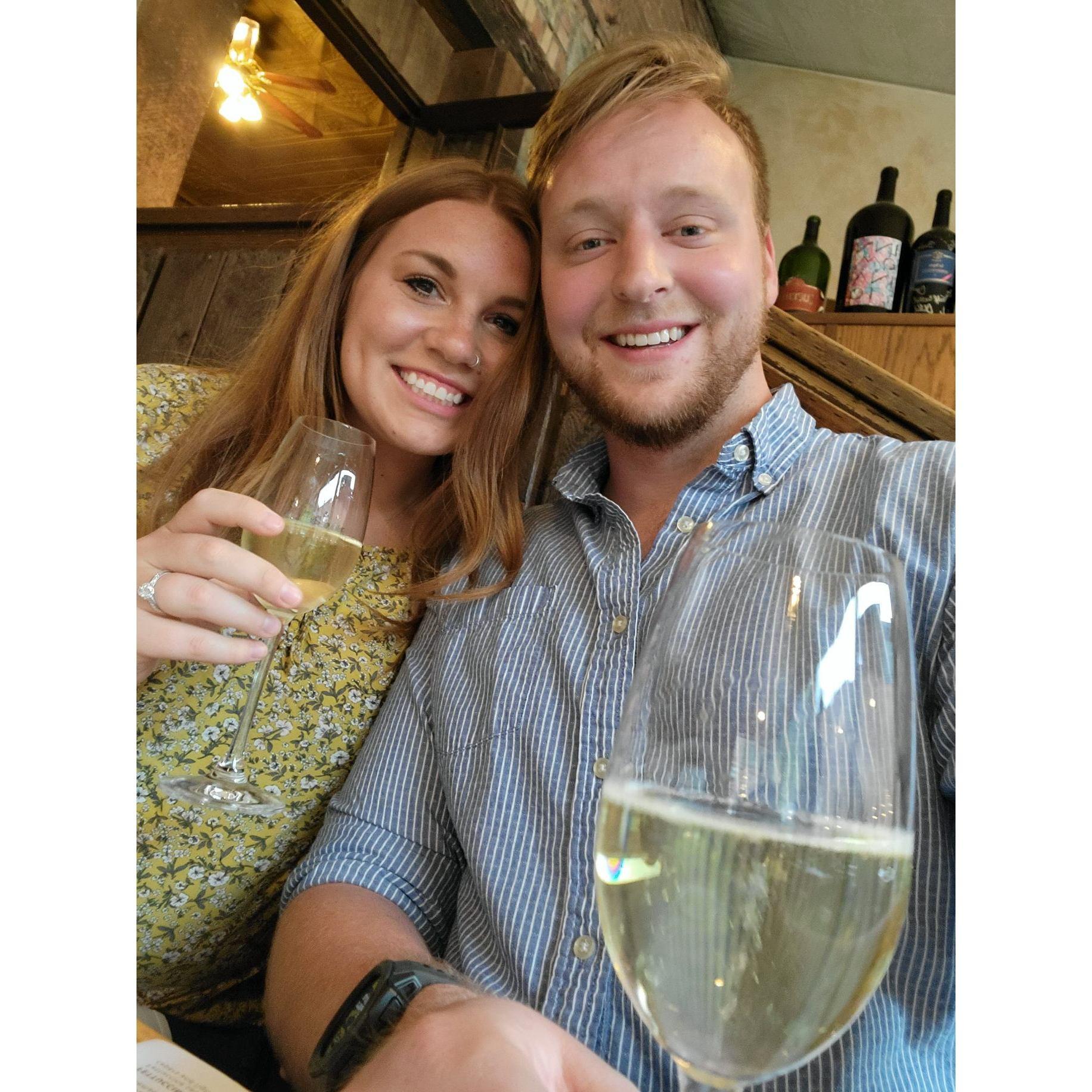 The day we got engaged! May 29th, 2022.