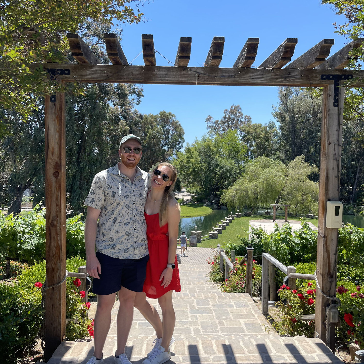 At yet another vineyard. There was glitter in the wine. Very cool in theory, but did add an extra oaky afterbirth flavor