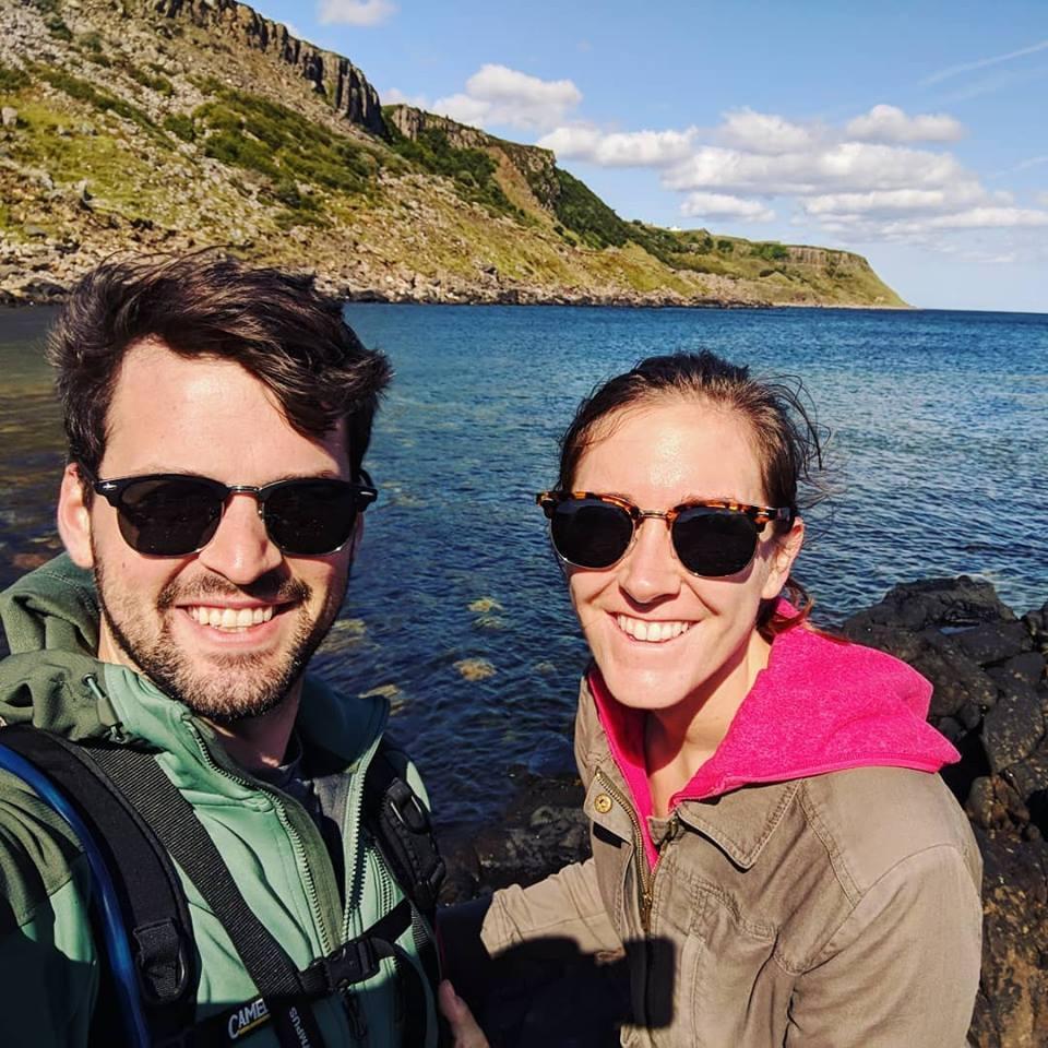 Enjoying a rare blue-sky day on Isle of Skye! Fun fact - we have almost always had amazing weather every time we travel!