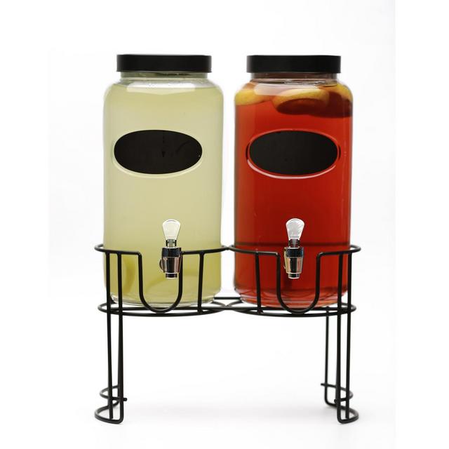 Circleware Dumont Set Of 2 Dispenser with Chalkboard