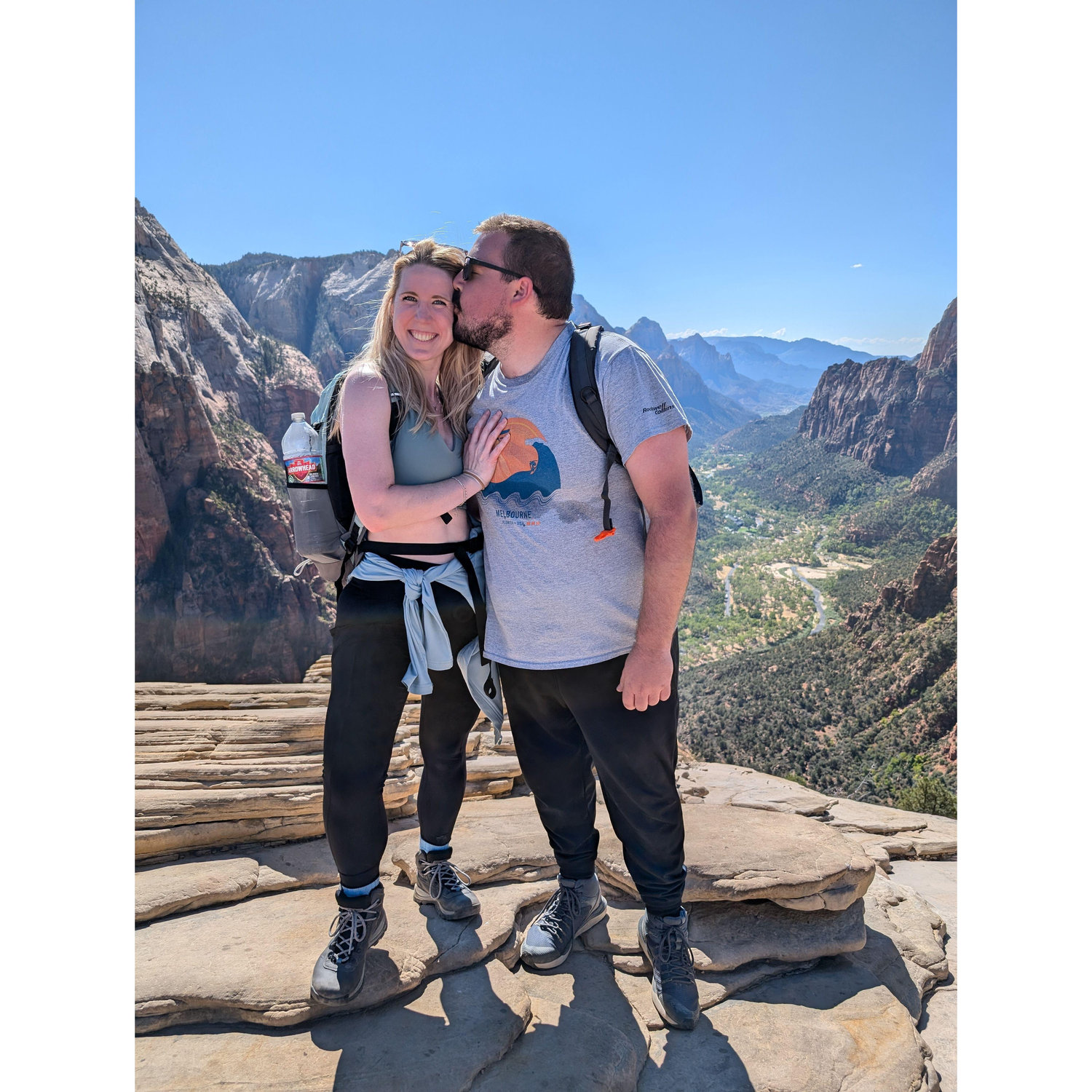 2024 - Zion, before the engagement. On the top of Angels Landing.