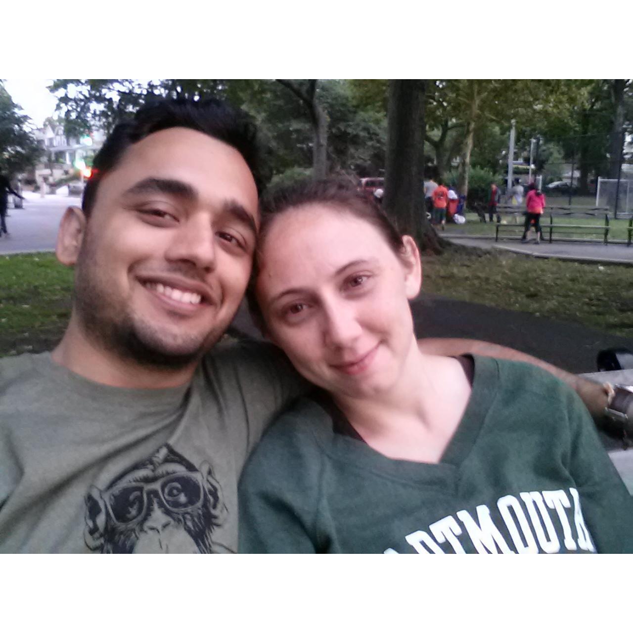 A pic from when we first started dating