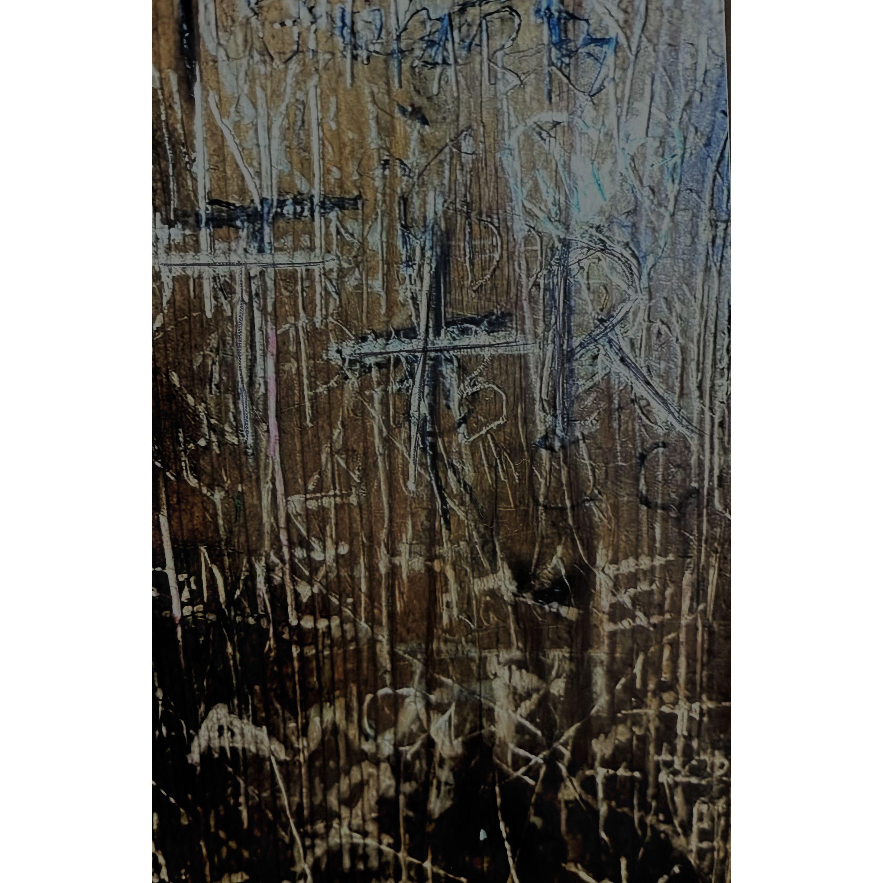 You can find our initials on more than just fishing piers. At the Yorktown Pub you can find our initials carved into the wall on the right side of the pub.