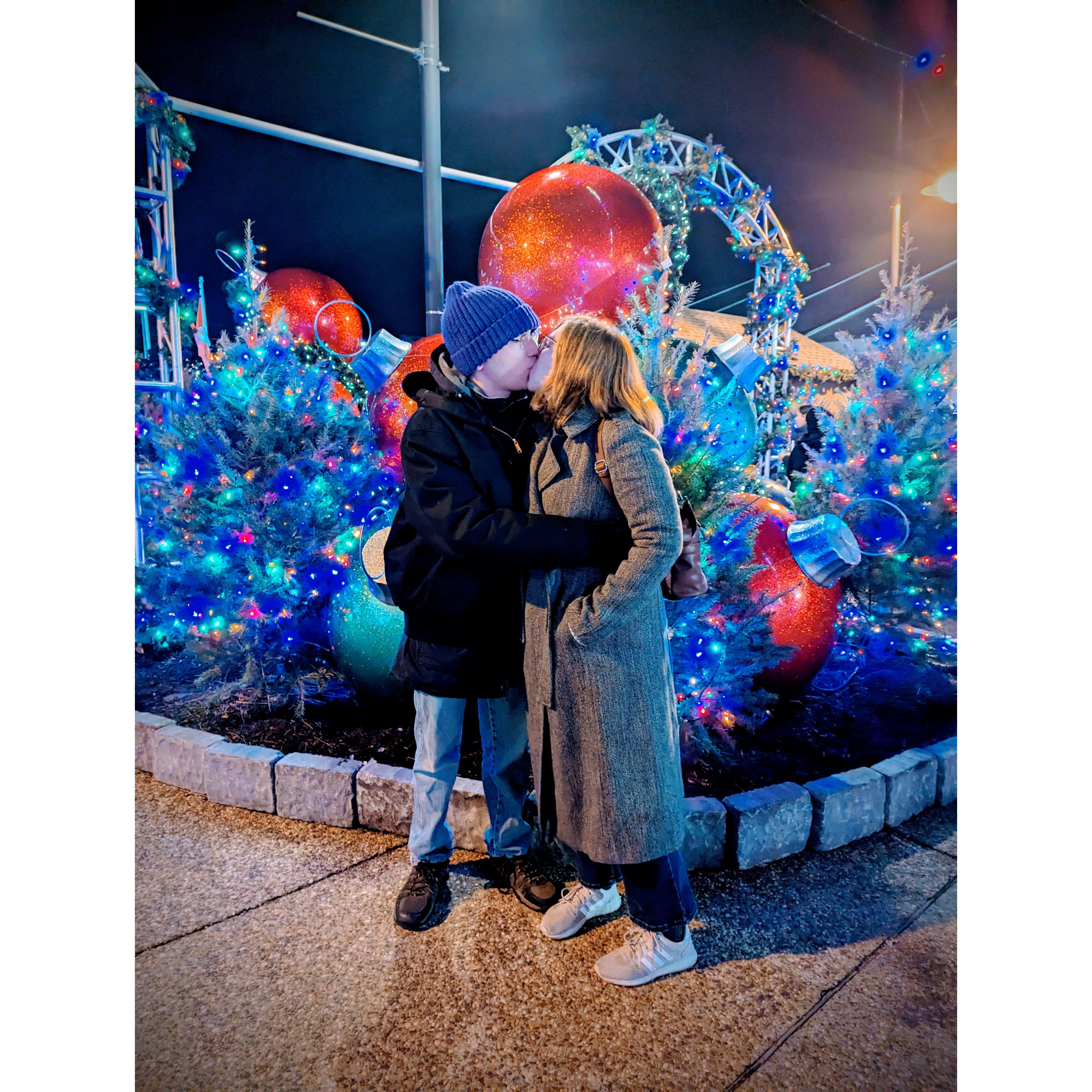 Enjoying Bethlehem's Christmas festival