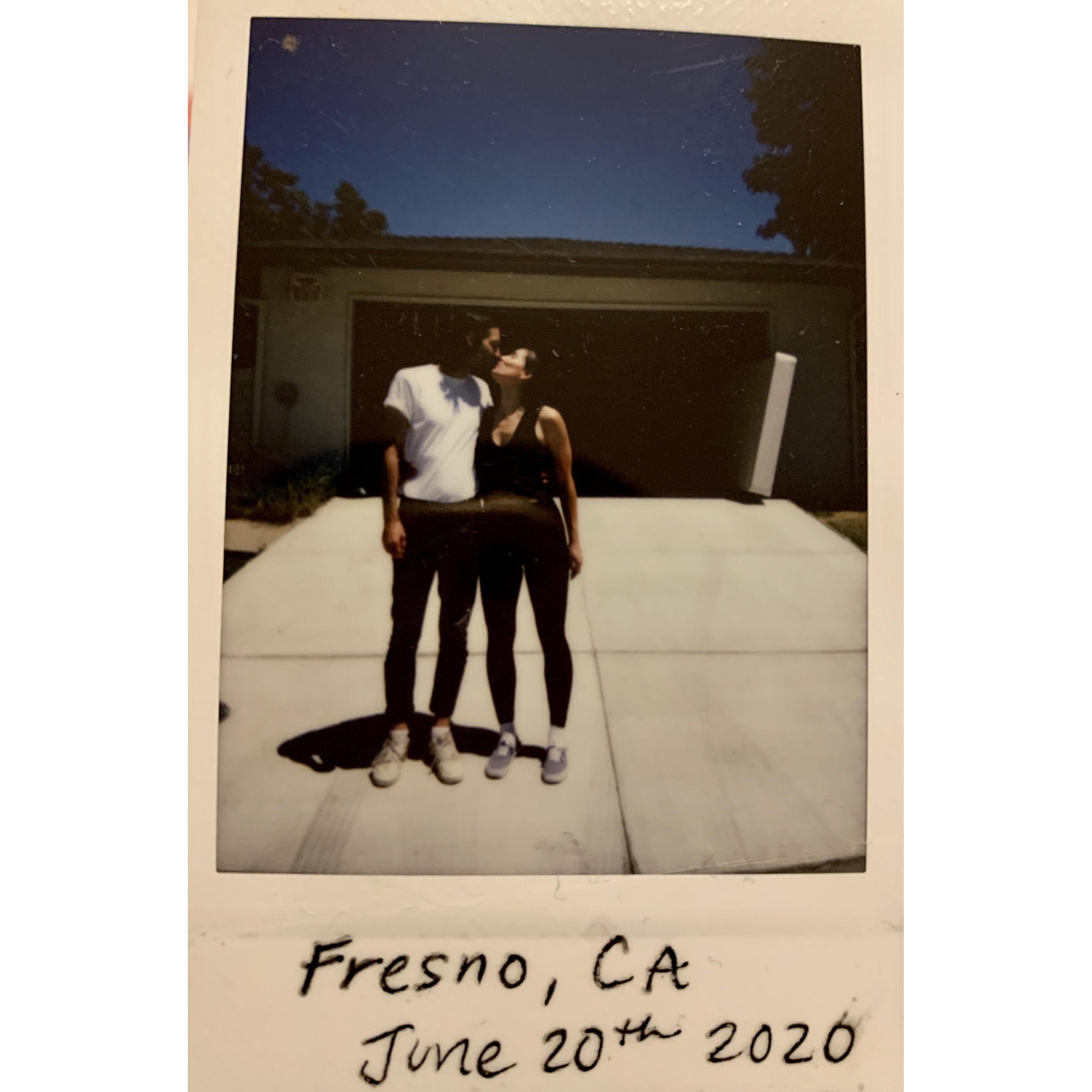 moving day after finishing residency. 
the start of the pandemic was the first time we lived together for more than 2 weeks!