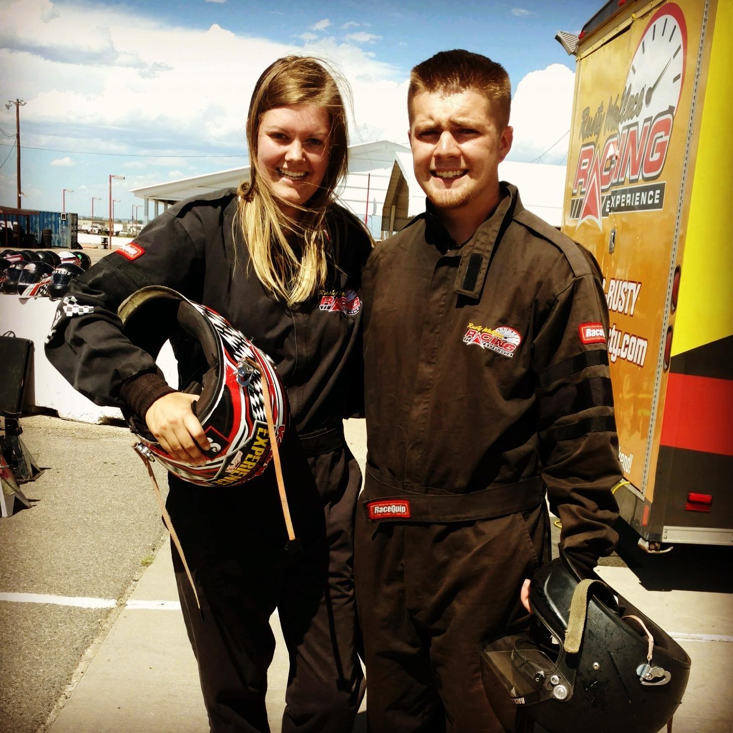 Racecar driving at the National Speedway